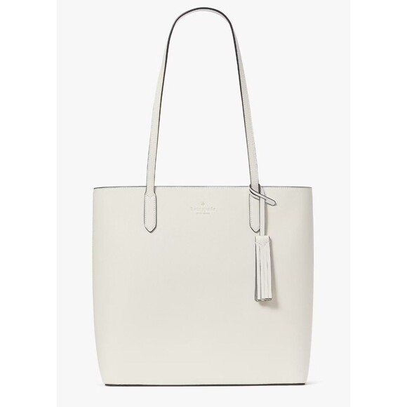 New Kate Spade Jana Tote Saffiano Leather Meringue - Picture 1 of 5